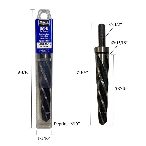 Brute SA80 Maintenance Reamers 15/16 Spring Creek Products